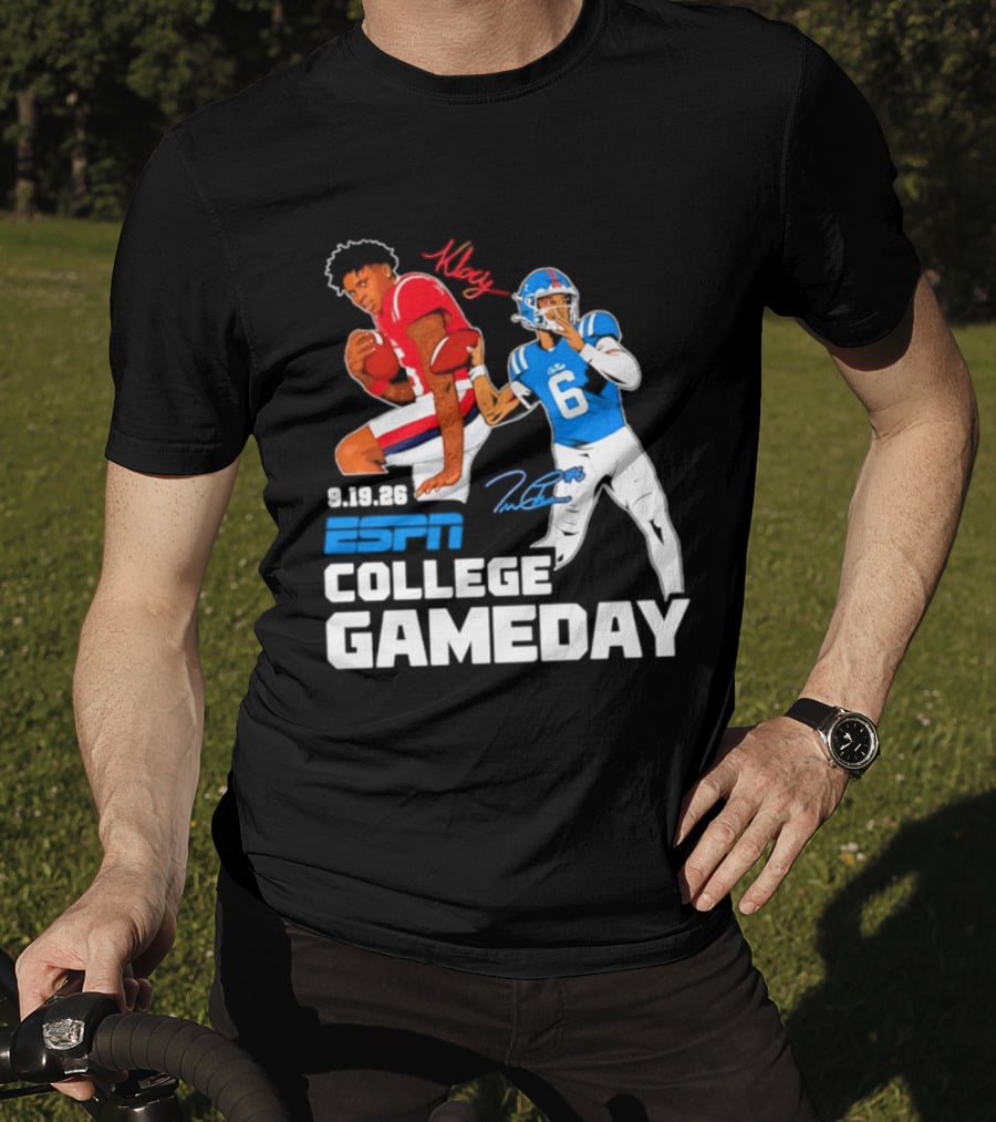 Ole Miss Football 2026 ESPN College Gameday King Number 6 T-Shirt