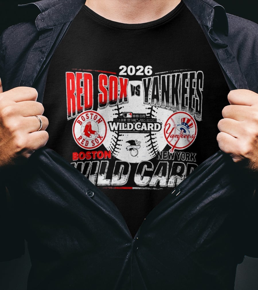 2026 Boston Red Sox Vs New York Yankees Wild Card Matchup T-Shirt