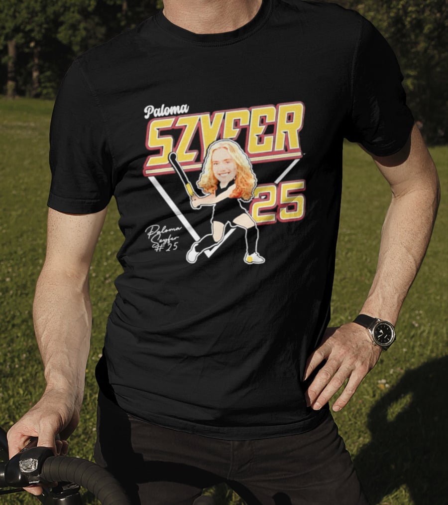 Paloma Szyfer 25 Oberlin Hockey NCAA Caricature T-Shirt