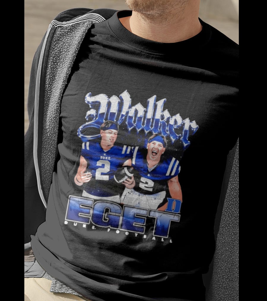 Walker Eget Duke Blue Devils Football 90s T-Shirt