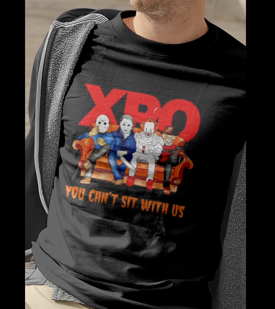 XPO Horror Movie Friends Halloween 2026 You Can't Sit With Us T-Shirt