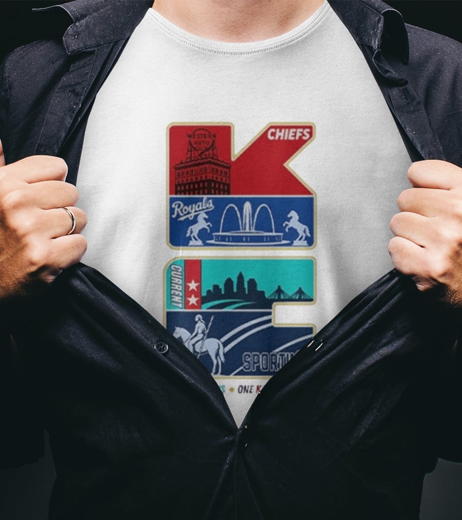 Chiefs Royals Current Sporting Kansas City Western Auto T-Shirt