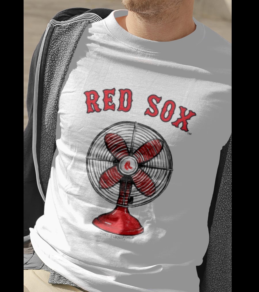 Red Sox Baseball Vintage Fan Art Tiny Turnip T-Shirt