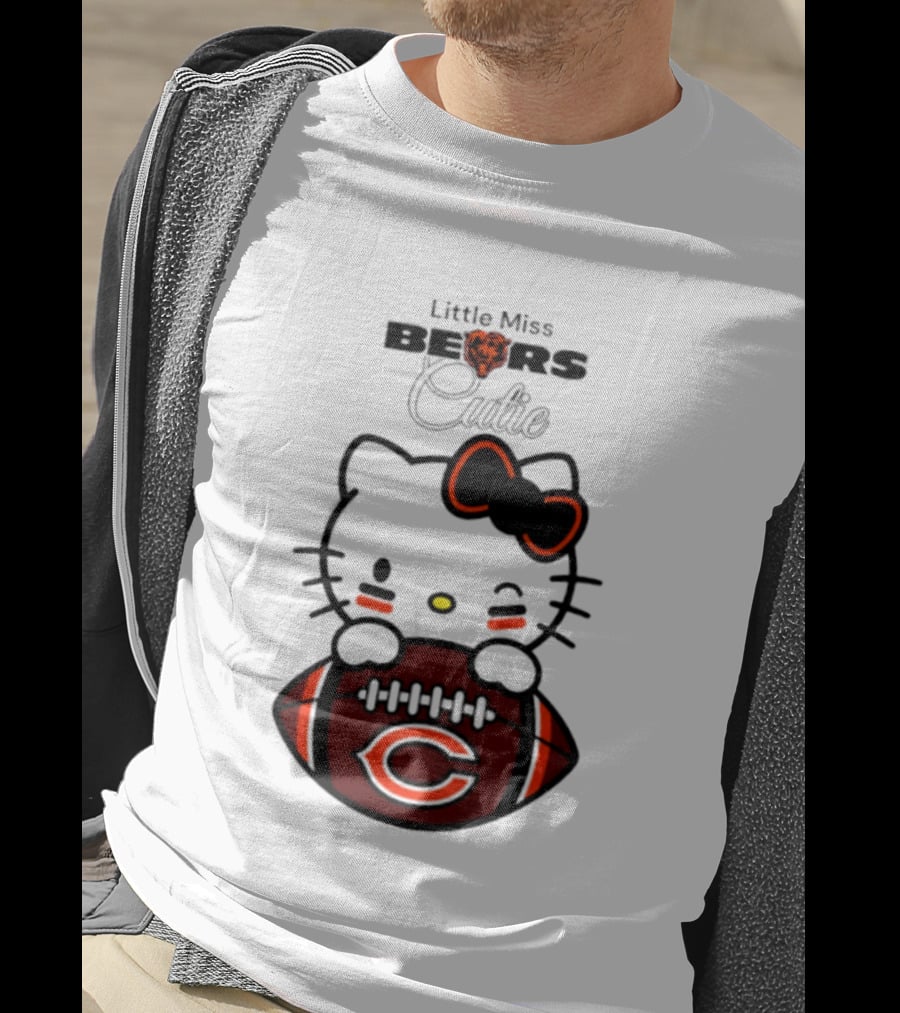 Chicago Bears 2026 Hello Kitty Little Miss Bears Cutie Football Edition T-Shirt