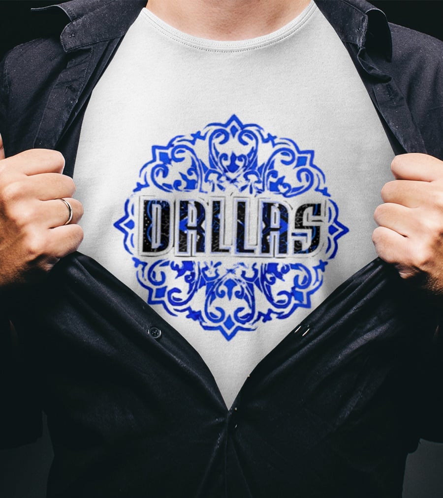 Dallas Mavericks 2026 South Asian Celebration Basketball Dual Sided ORLLAS Decor T-Shirt
