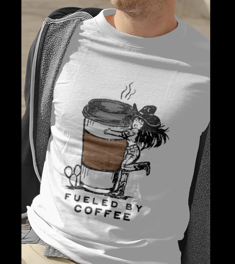 Fueled By Coffee Cowgirl Caffeine Western Rodeo Vibes T-Shirt