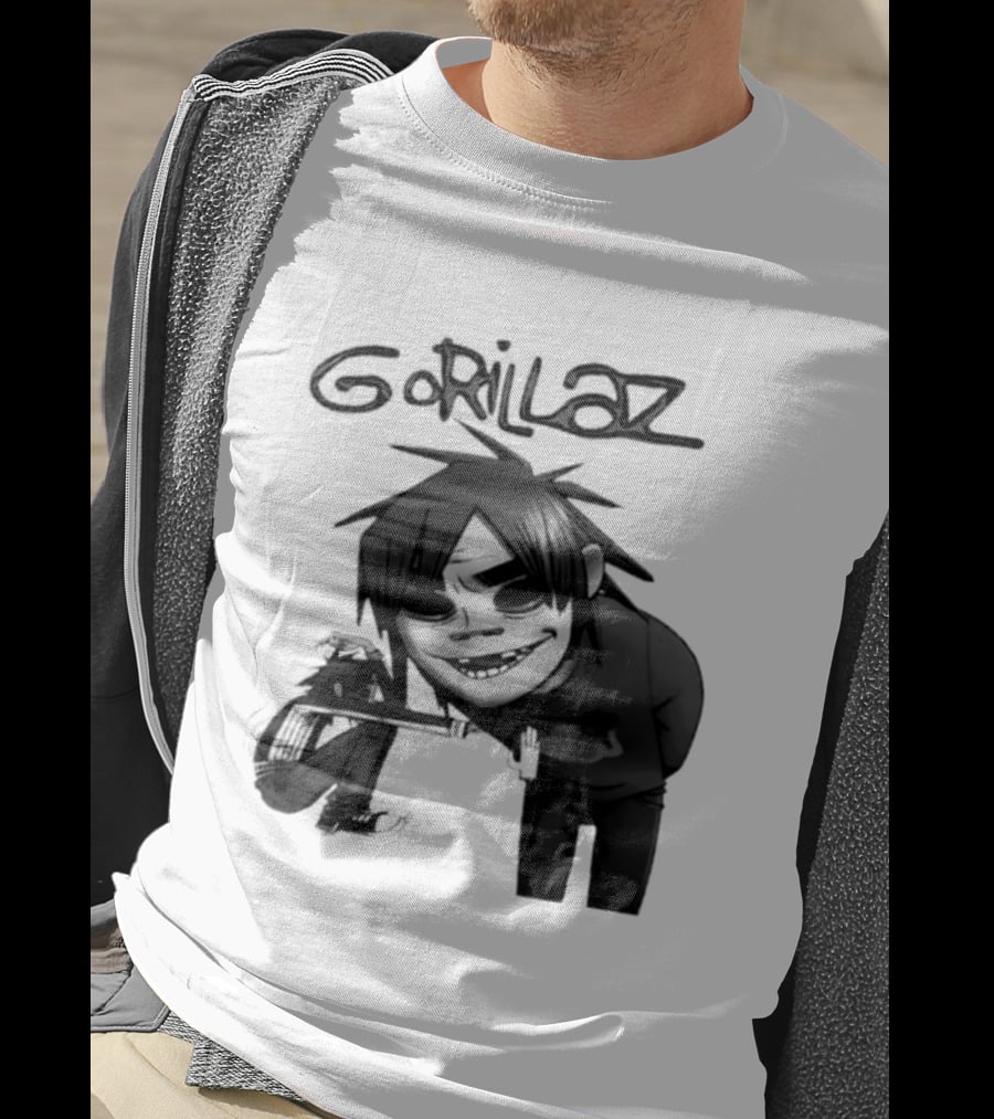 Gorillaz Band Damon Albarn Jamie Hewlett Character Art Alternative Rock T-Shirt