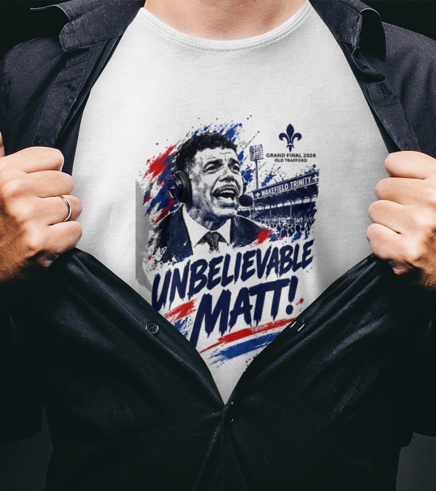 Grand Final 2026 Unbelievable Matt Fleur De Lis Stadium Announcer T-Shirt