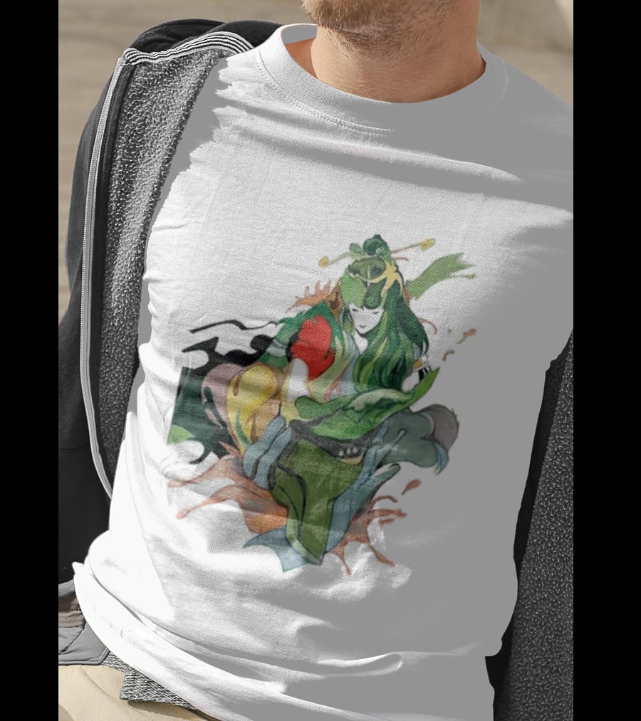 Hand Painted Nujabes Abstract Art Colorful Brushstrokes T-Shirt