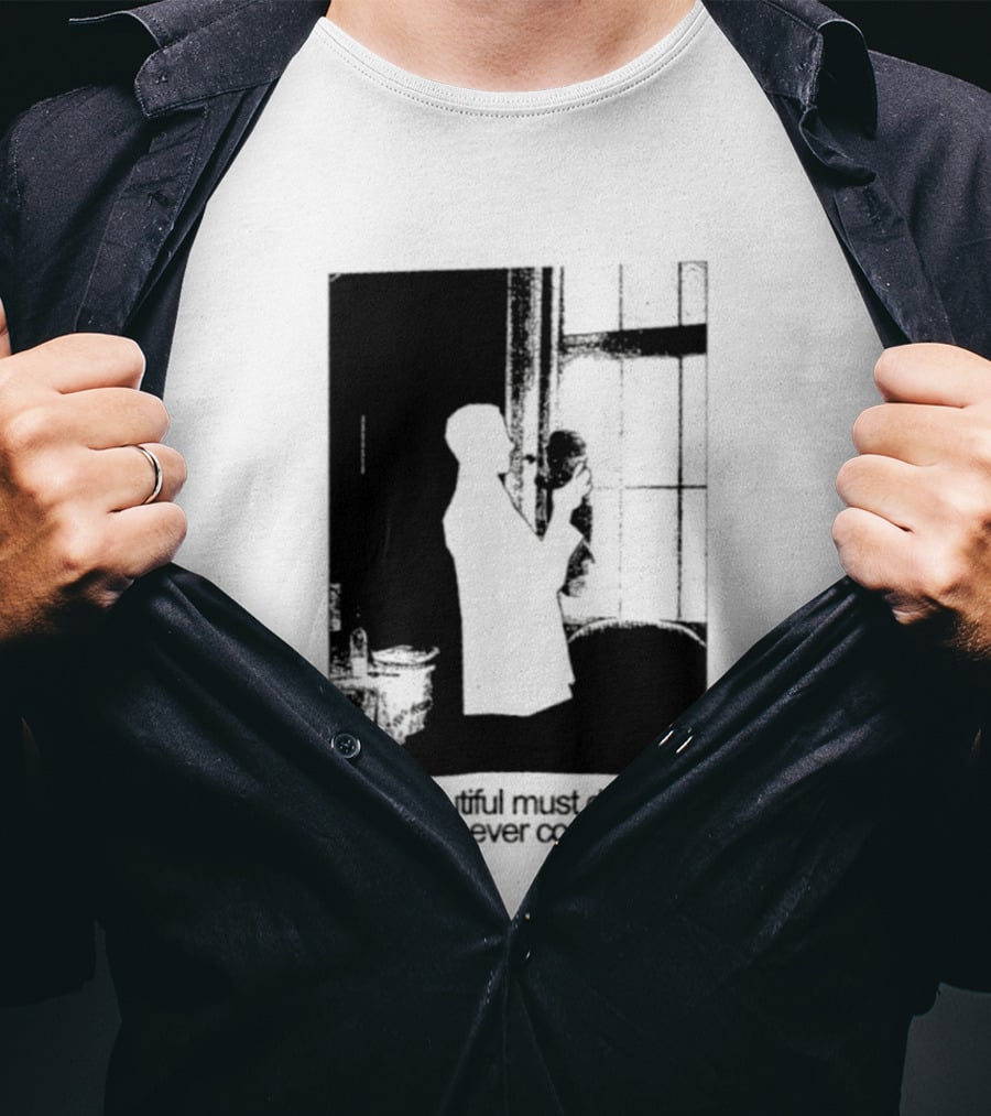 How Beautiful Must Death Be That No One Has Ever Come Back From It Silhouette In Window Scene T-Shirt