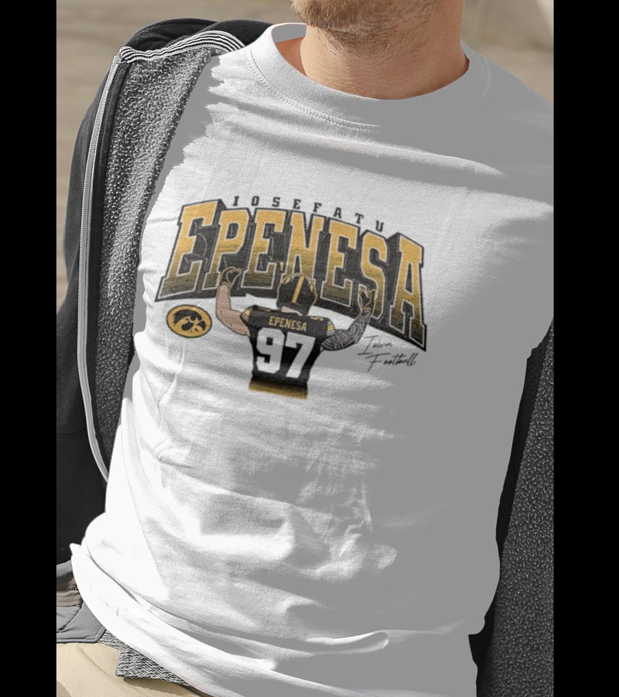 Iosefatu Epenesa Iowa Hawkeyes 97 Fan Football T-Shirt