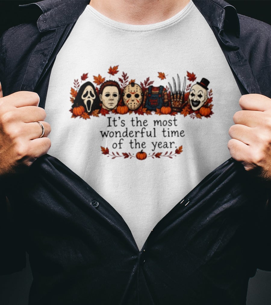 It’s The Most Wonderful Time Of The Year Horror Movie Characters T-Shirt