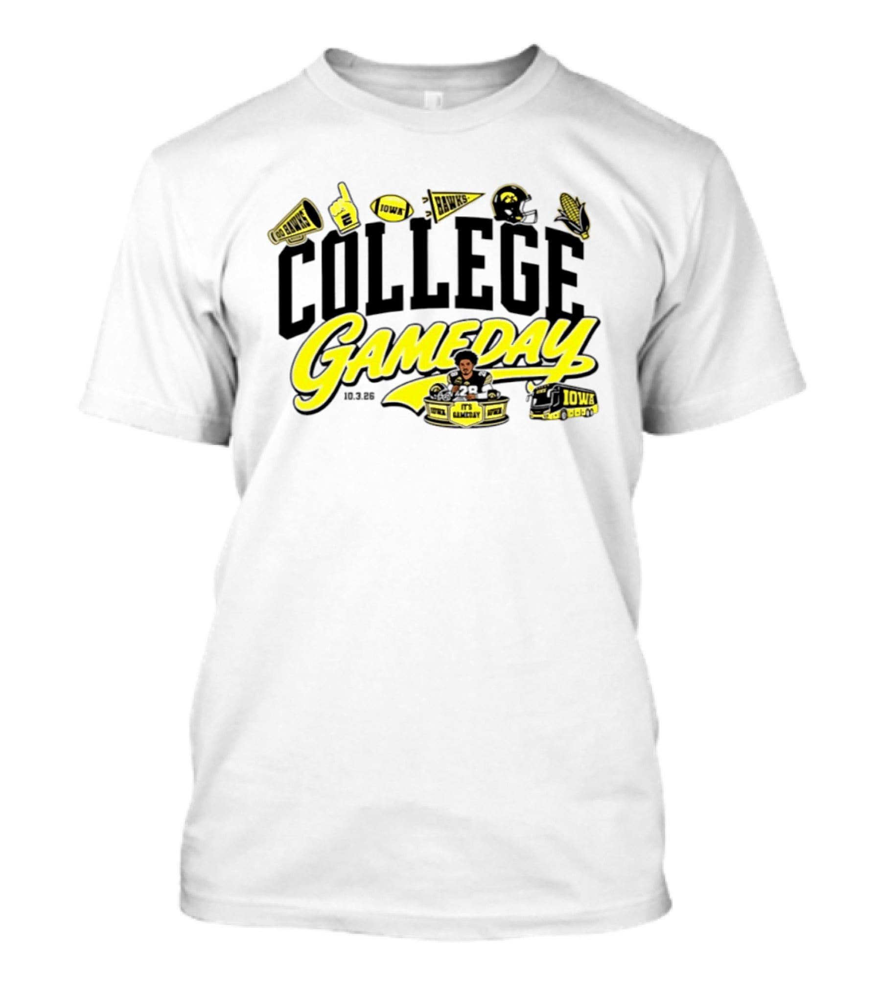 Kamari Moulton College Gameday Iowa Hawkeyes 2026 ESPN T-Shirt