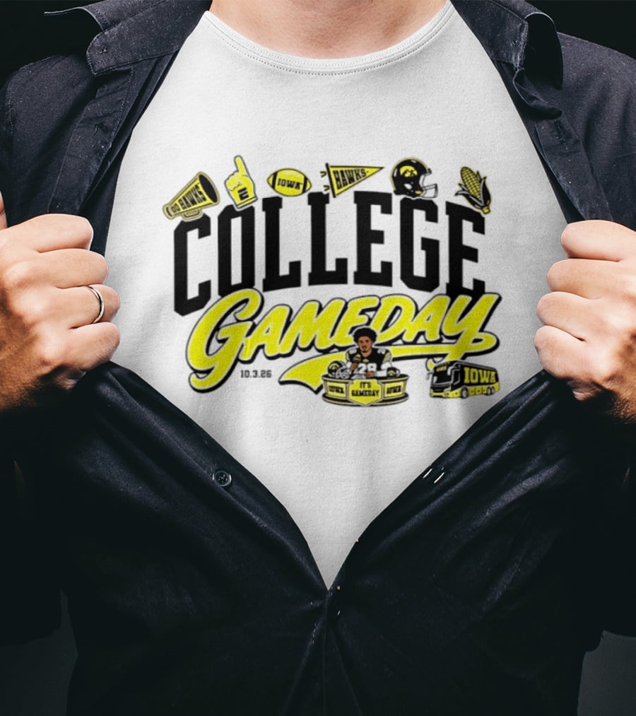 Kamari Moulton College Gameday Iowa Hawkeyes 2026 ESPN T-Shirt