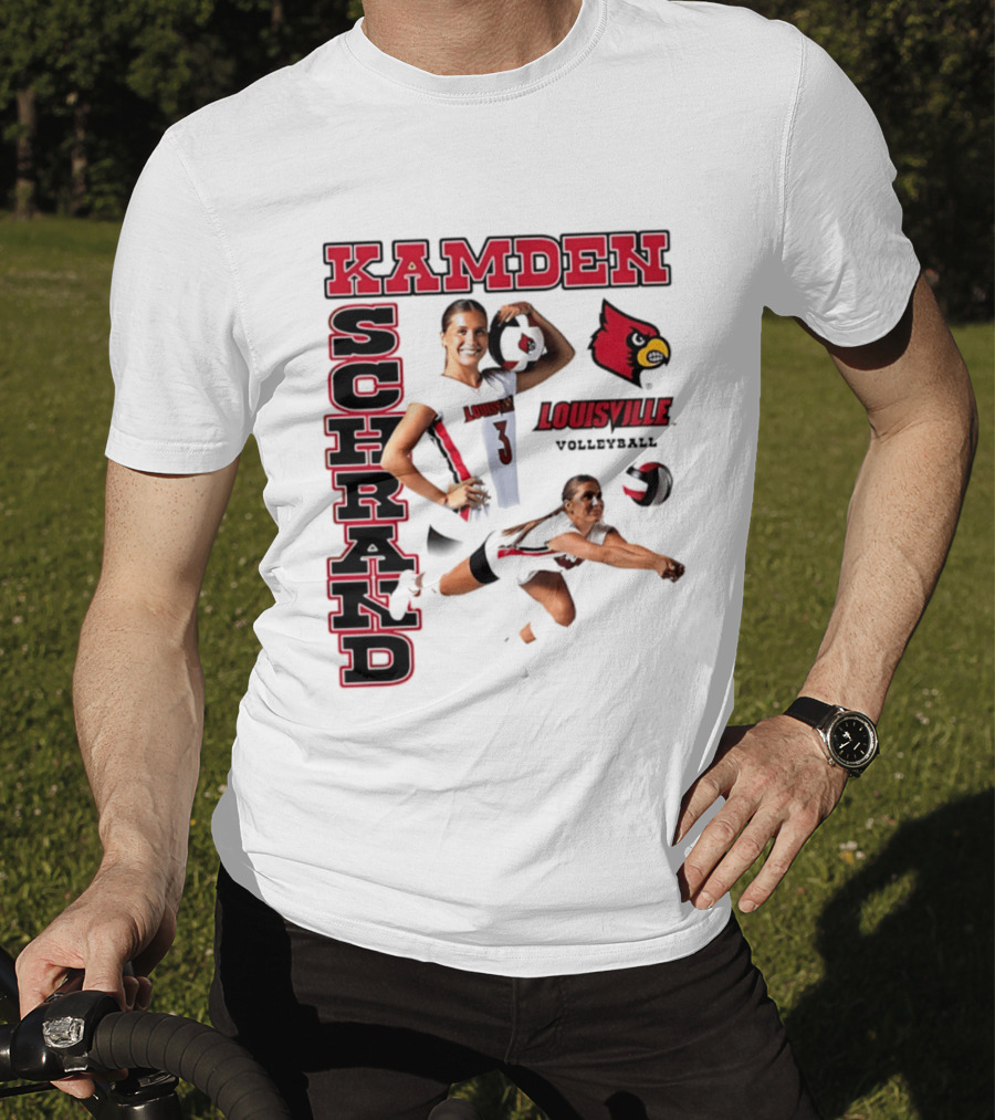 Kamden Schrand Louisville Cardinals Volleyball NCAA Sports Team Player Action T-Shirt