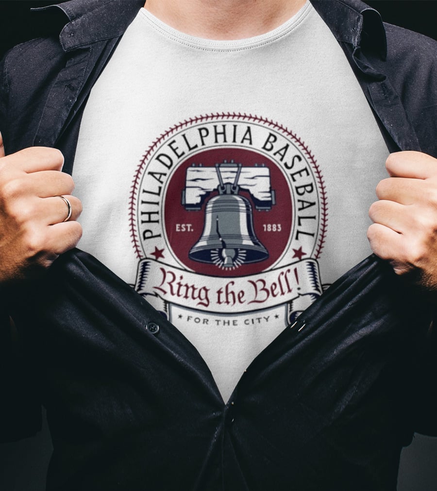 Philadelphia Baseball Ring The Bell For The City Liberty Bell T-Shirt