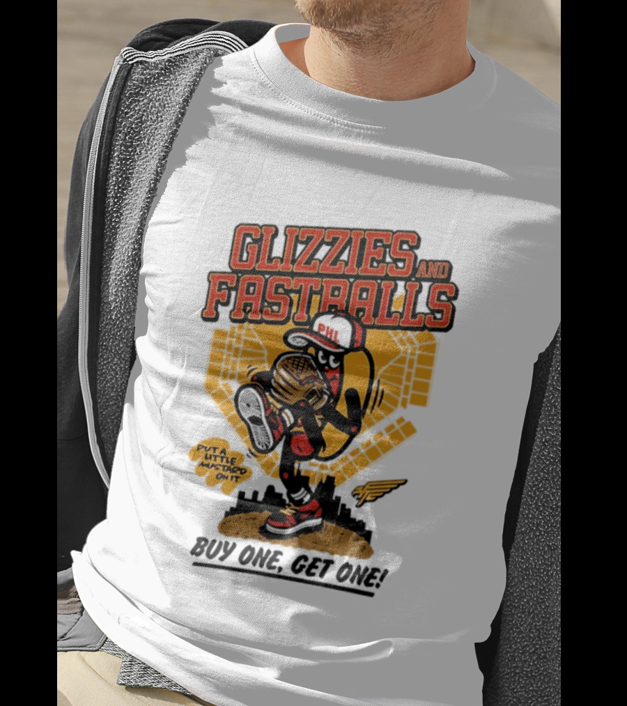 Glizzies And Fastballs Philly Baseball Buy One Get One T-Shirt