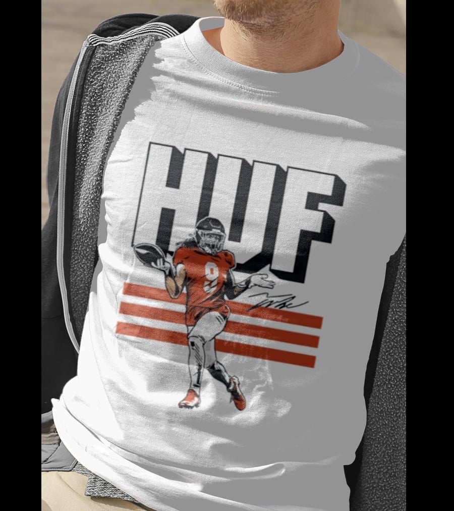 Talanoa Hufanga HUF Football Number 9 Denver Broncos T-Shirt
