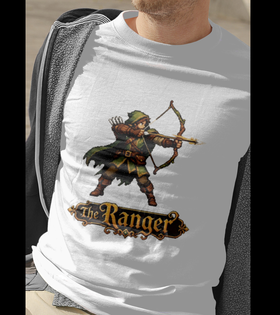 The Ranger Pixel Fantasy Archer RPG Adventure Gaming T-Shirt