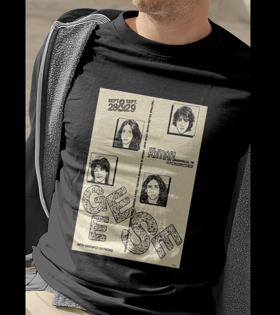 Geese Getting Killed Again Tour 2026 Ryman Nashville September 28 29 Limited T-Shirt