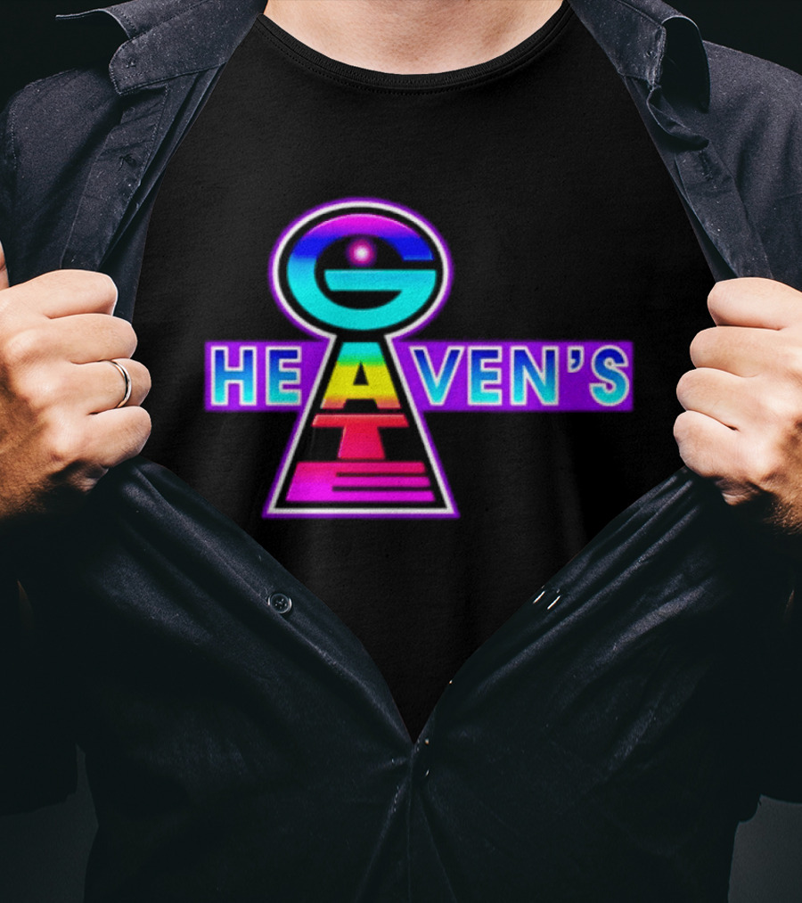 Heaven's Gate UFO 1997 New Religious Movement Keyhole T-Shirt