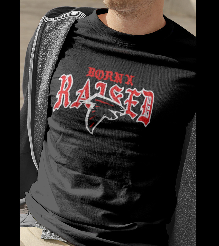 Born X Raised Atlanta Falcons Football T-Shirt