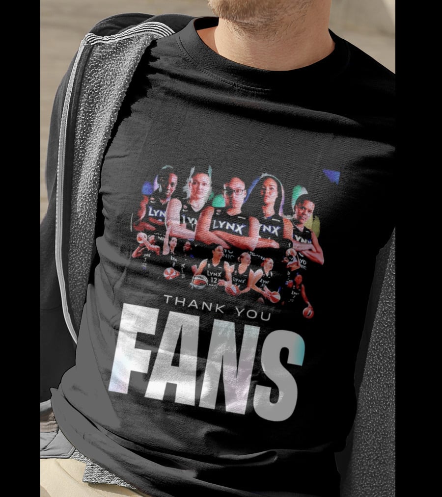 Minnesota Lynx WNBA Team Roster Thank You Fans T-Shirt
