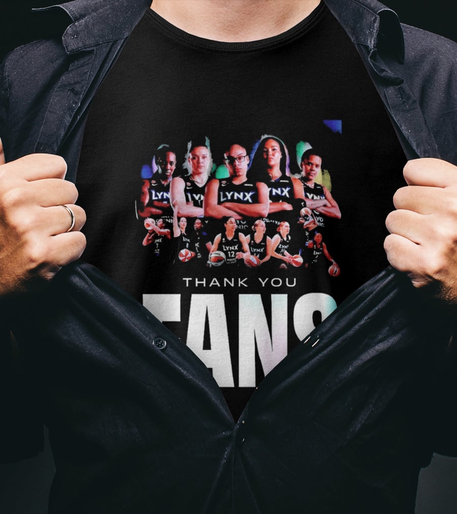 Minnesota Lynx WNBA Team Roster Thank You Fans T-Shirt