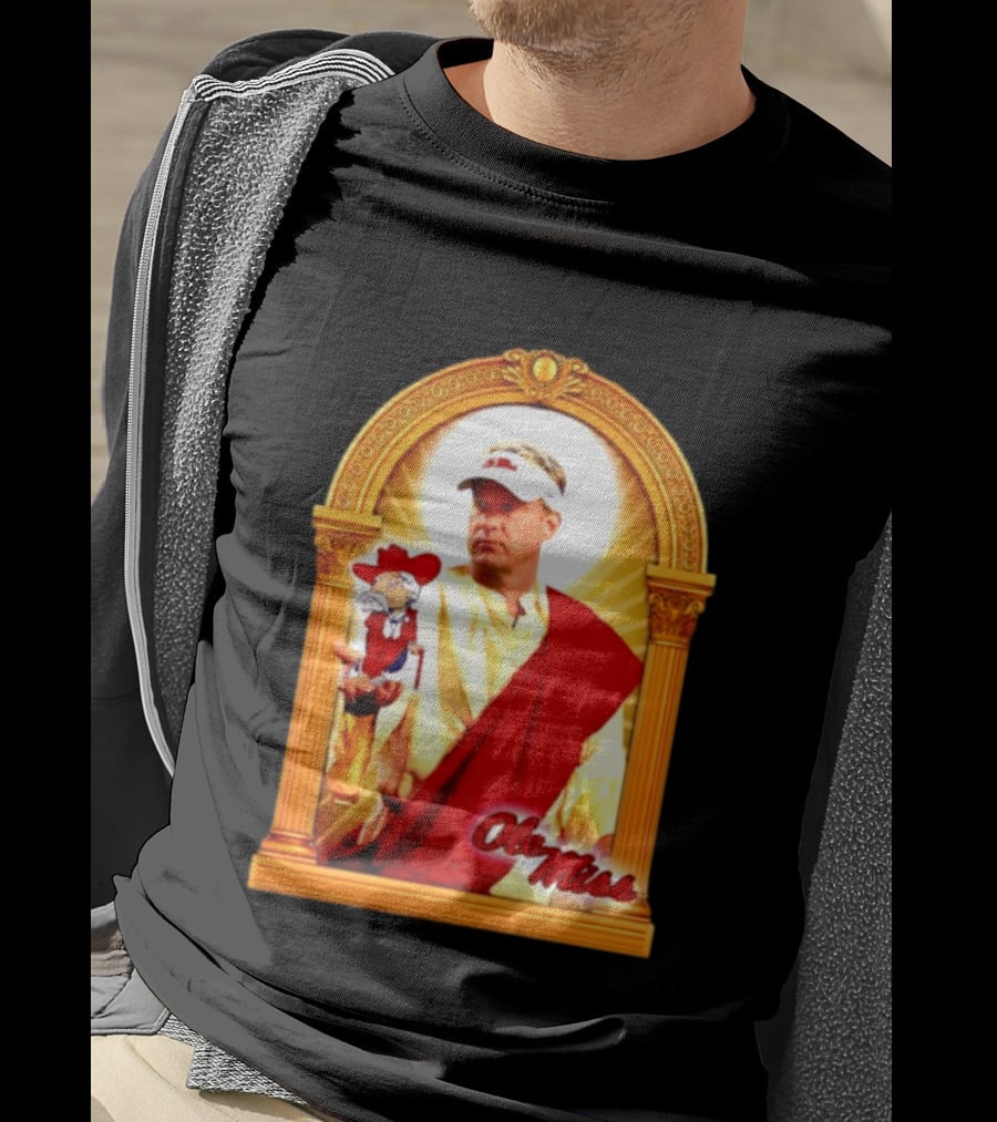 Lane Kiffin Ole Miss Colonel Reb Archway T-Shirt