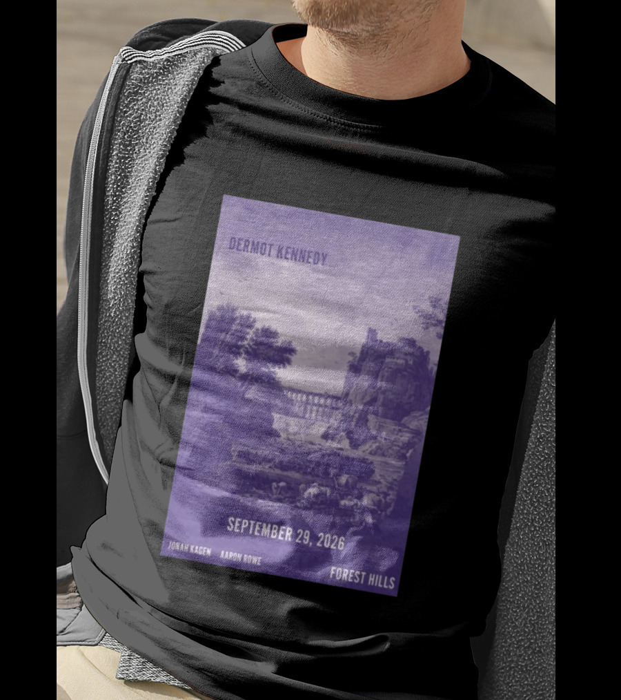 Dermot Kennedy Forest Hills September 29 2026 Jonah Kagen Aaron Rowe T-Shirt