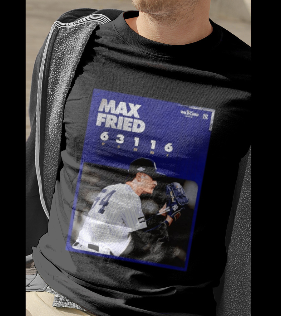 Max Fried 2026 Wild Card New York Yankees Pitching Stats T-Shirt
