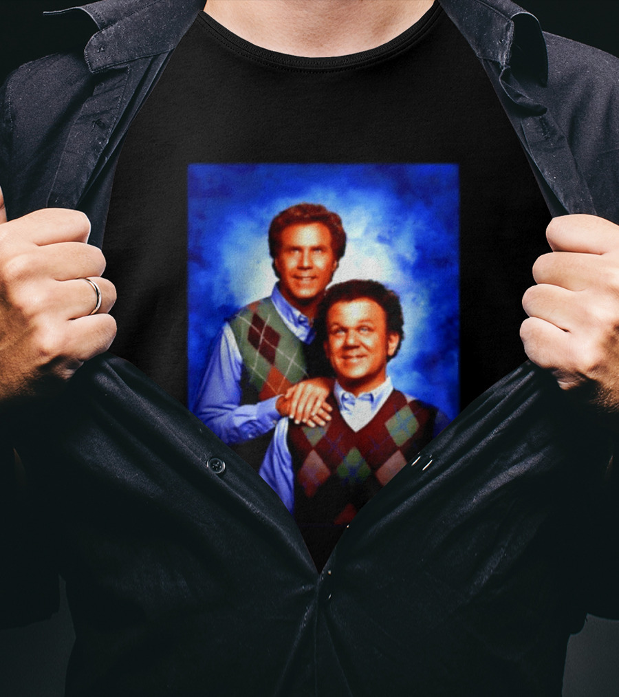 Will Ferrell John C Reilly Step Brothers Argyle Sweater T-Shirt