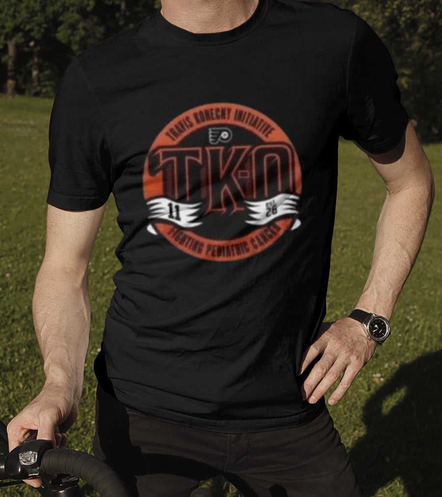 Travis Konecny Initiative TKO Fighting Pediatric Cancer Philadelphia Flyers 11 26 T-Shirt