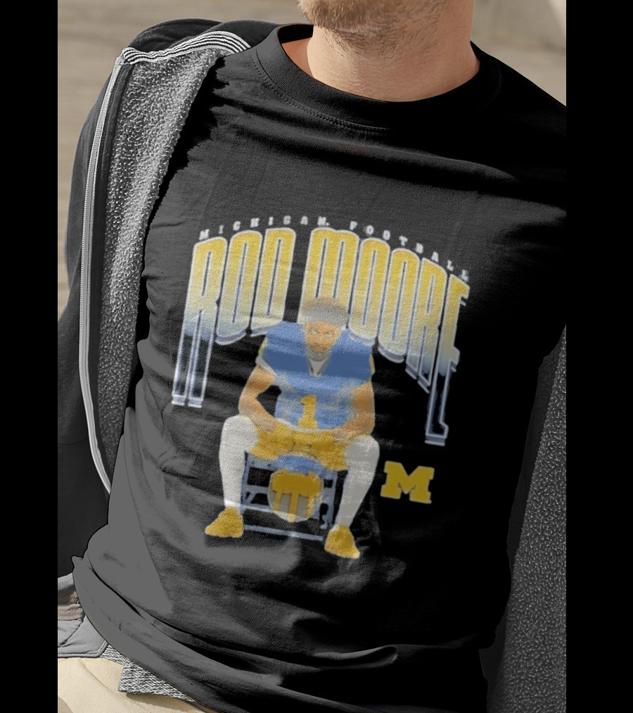 Rod Moore Michigan Wolverines Football Number 1 Player M T-Shirt