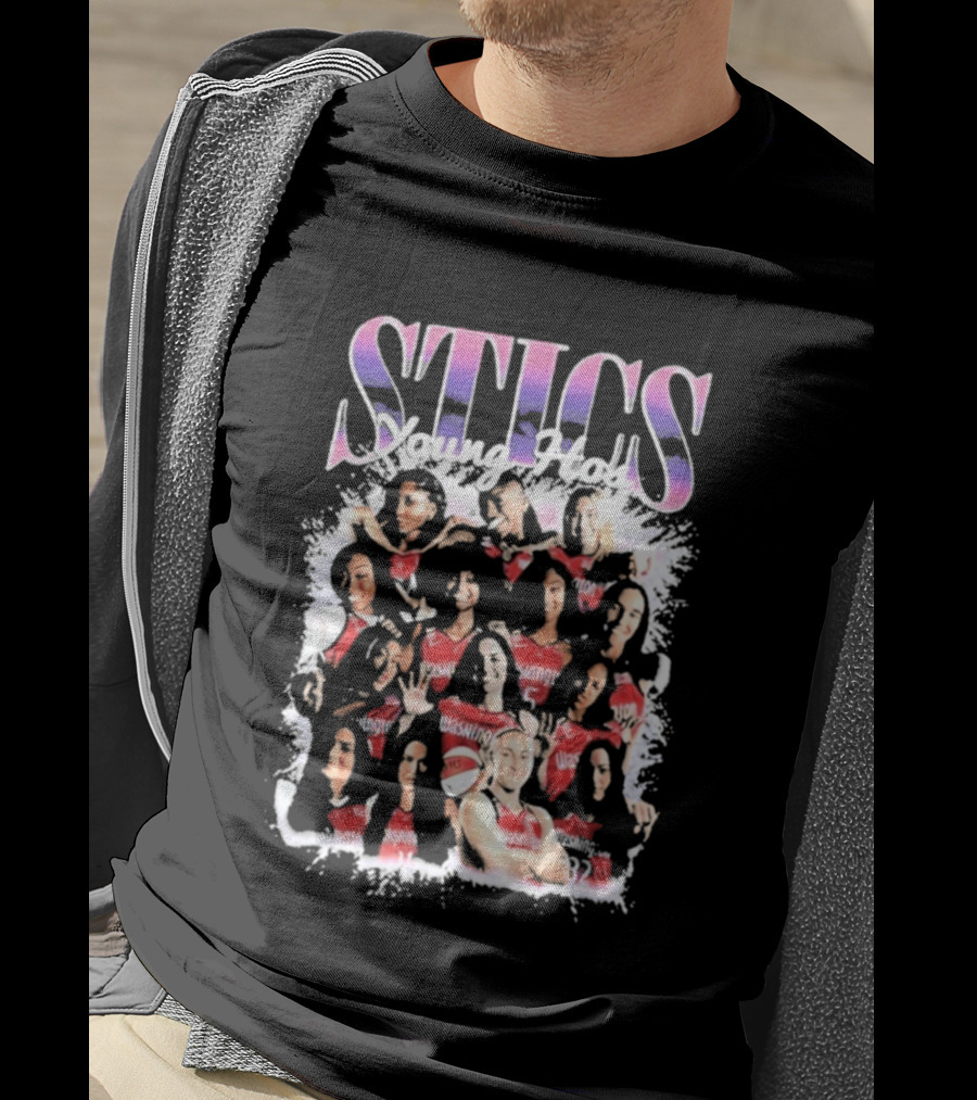 STICS Young Hos Washington Mystics Sports Team Collage T-Shirt