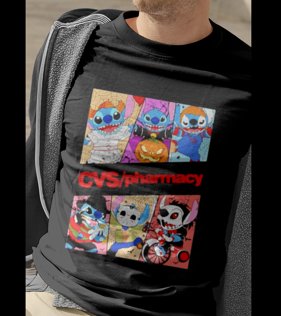 Stitch Horror Halloween CVS Pharmacy 2026 Movie T-Shirt