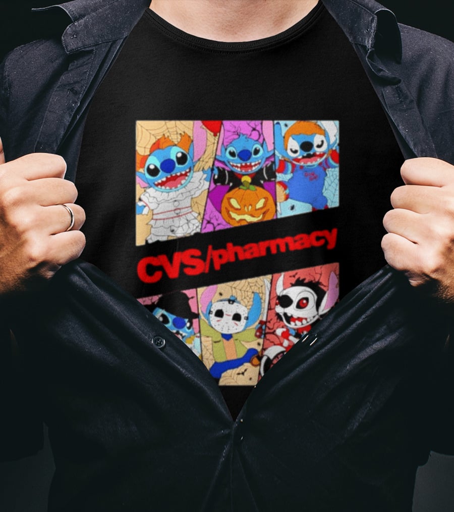 Stitch Horror Halloween CVS Pharmacy 2026 Movie T-Shirt