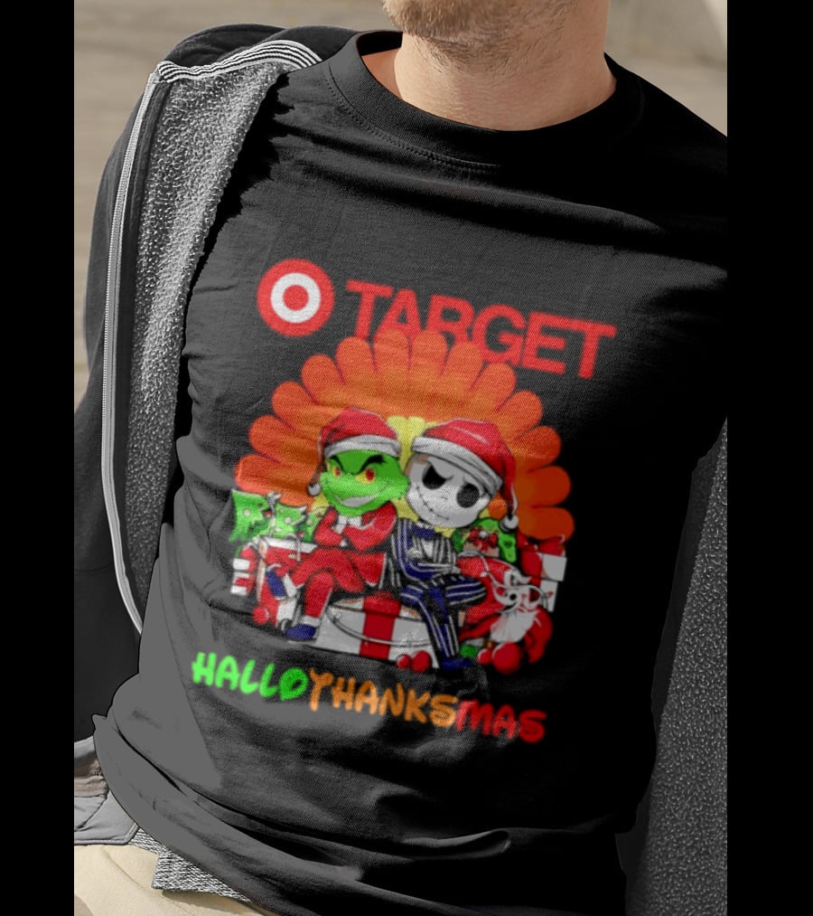 Target Grinch Jack Skellington Hallothanksmas 2026 T-Shirt