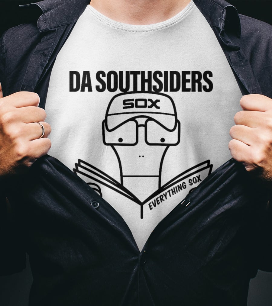 DA SOUTHSIDERS SOX EVERYTHING SOX Cartoon Reading T-Shirt