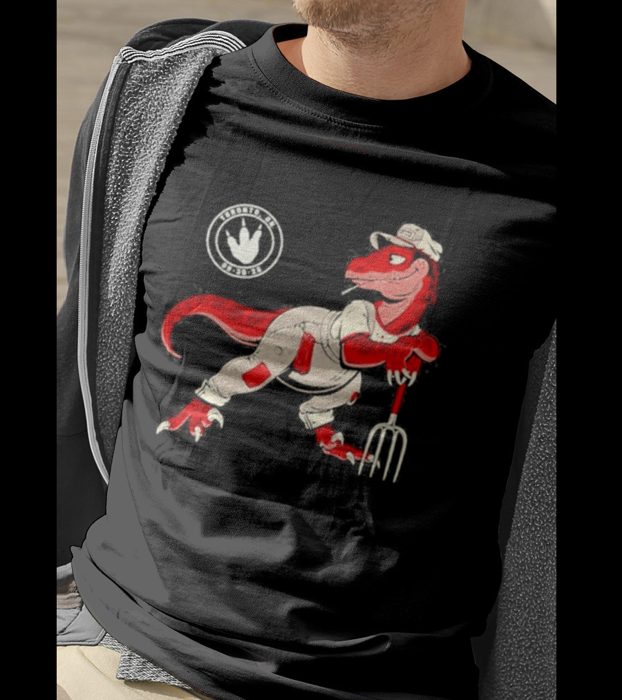 Red Clay Strays 2026 Toronto Ontario Event Dinosaur Farmer T-Shirt
