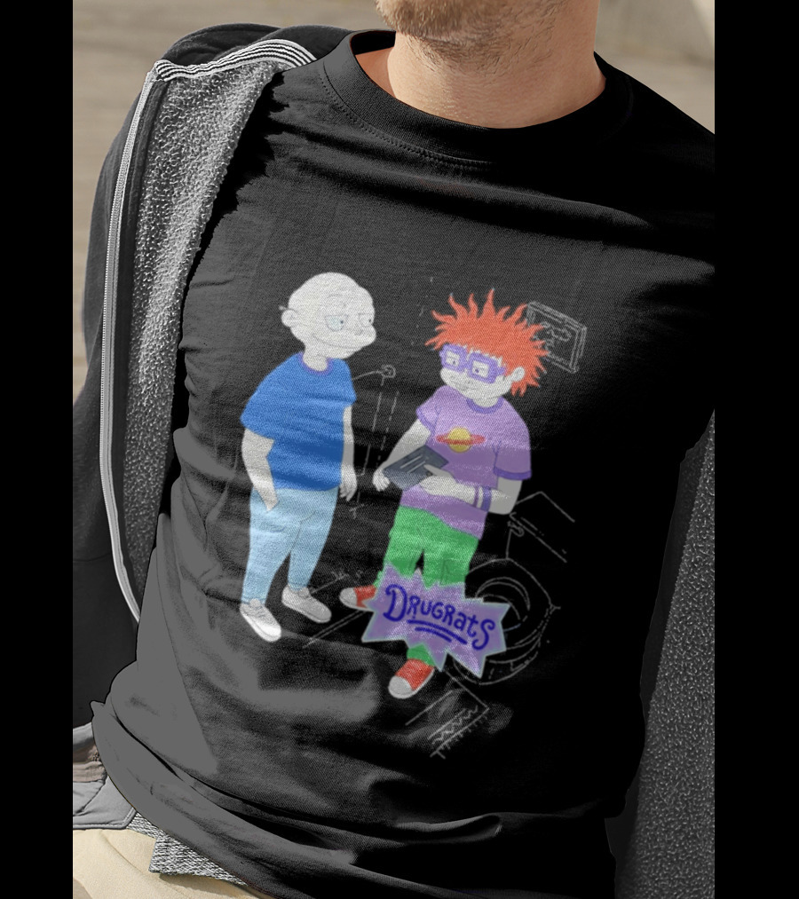 Tommy And Chuckie Drugrats Parody With Cartoon Characters T-Shirt