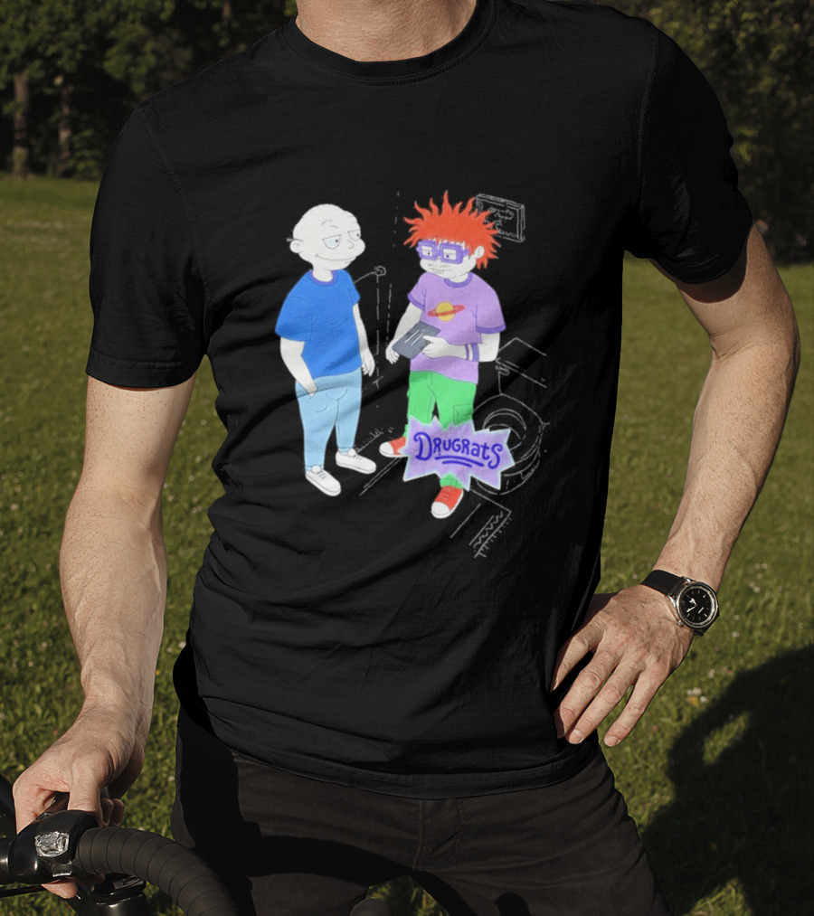 Tommy And Chuckie Drugrats Parody With Cartoon Characters T-Shirt