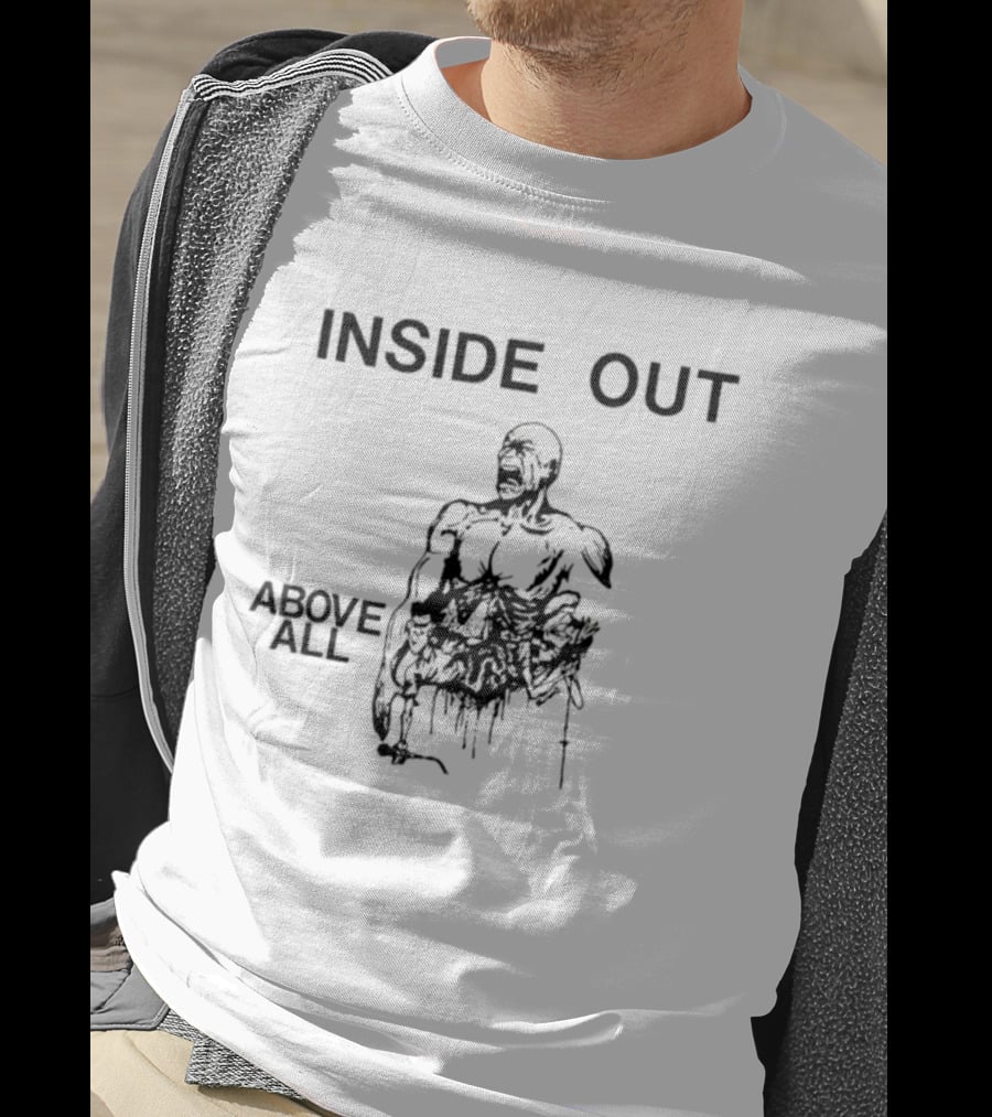 Inside Out Zack De La Rocha Above All Hardcore Punk T-Shirt