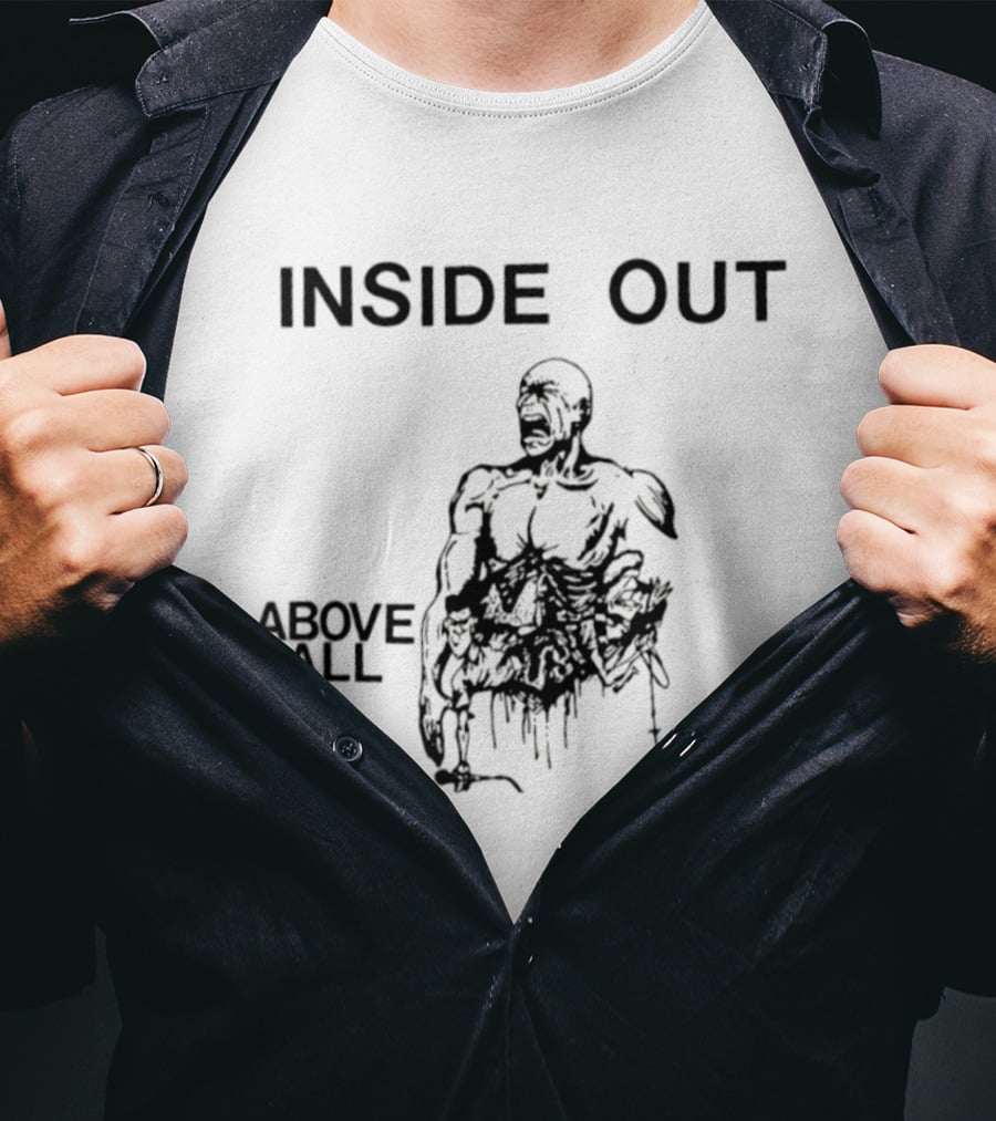 Inside Out Zack De La Rocha Above All Hardcore Punk T-Shirt