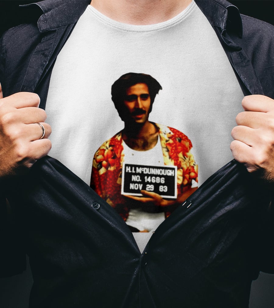 Nicolas Cage HI McDunnough Shot No. 14686 Raising Arizona November 29 83 T-Shirt