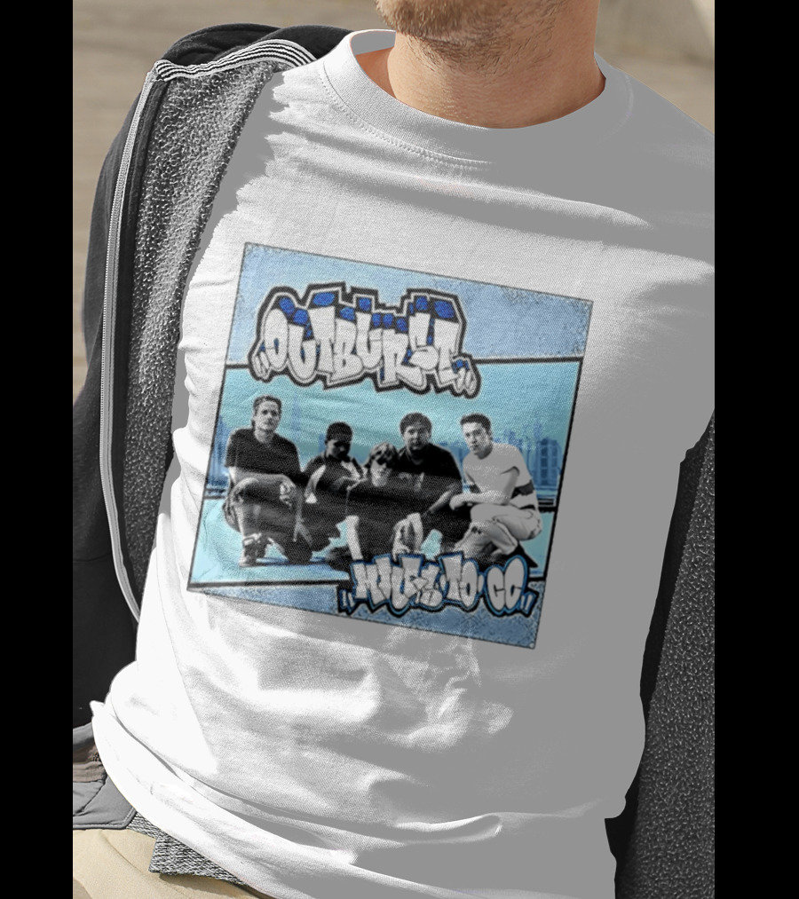 Outburst Miles To Go NYHC Skyline Band Photo T-Shirt