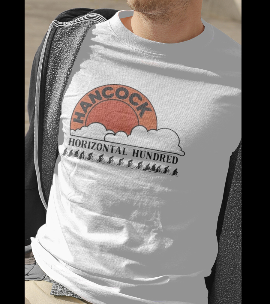 Hancock Horizontal Hundred Cycling Event Rj Decker Aloysius Aiken T-Shirt