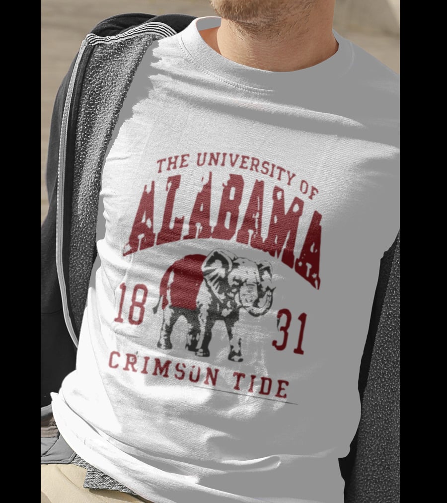 The University Of Alabama 1831 Crimson Tide Elephant T-Shirt