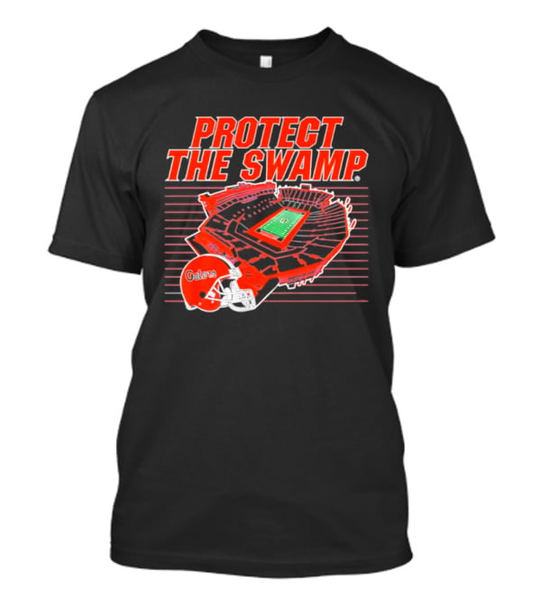 Florida Gators Protect The Swamp Stadium Helmet Football T-Shirt