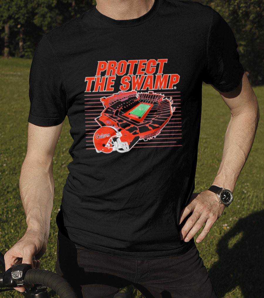 Florida Gators Protect The Swamp Stadium Helmet Football T-Shirt